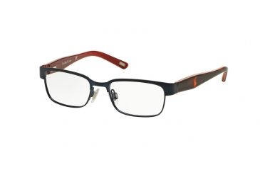 Image of Polo PP8036 Eyeglass Frames 3134-44 - Matte Navy/tortoise Orange Frame
