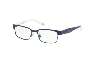 Image of Polo PP8036 Eyeglass Frames 9370-46 - Blue Navy Matte