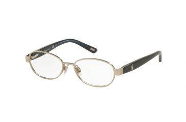 Image of Polo PP8037 Bifocal Prescription Eyeglasses 3183-45 - Satin Silver/blue Frame