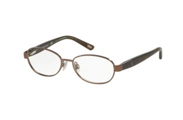 Image of Polo PP8037 Bifocal Prescription Eyeglasses 3184-45 - Satin Brown/tortoise Green Frame