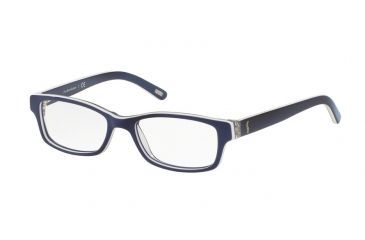 Image of Polo PP8518 PP8518 Progressive Prescription Eyeglasses 1246-44 - Navy/White Frame