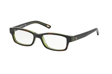 Image of Polo PP8518 PP8518 Progressive Prescription Eyeglasses 597-48 - Tortoise/Green Frame
