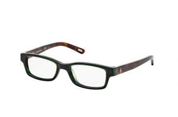 Image of Polo PP8518 PP8518 Progressive Prescription Eyeglasses 899-44 - Green / Tortoise Frame