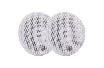 Image of Poly-Planar MA8505W 5" Three-Way Titanium Series Marine Speakers - White 32437