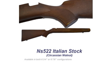 Image of Poly Technologies NS522 .22LR Circassian Walnut Italian Rifle Stock Assembly, Walnut, 800001