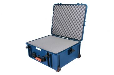 Image of Porta Brace PB-2750F Wheeled Superlite Vault Hard Case,Blue,21x18x9in w/Foam/Backpack PB-2750BKF