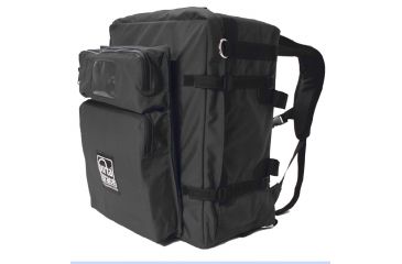 Image of PortaBrace BK-3BLC Large Modular Backpack Camera Case with Standard Straps and 2-Pocket Module - Black