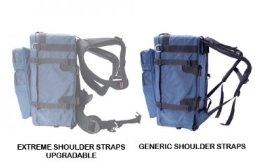 Image of PortaBrace BK-3BLC Large Modular Backpack Video Camera Case with Standard Straps and 2-Pocket Module - Blue