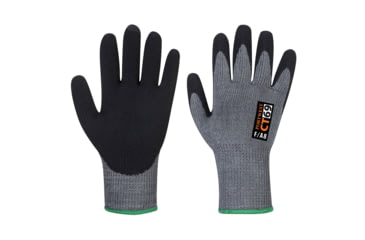 Image of Portwest AHR+ Nitrile Foam Glove, Grey/Black, Extra Large, CT69G8RXL