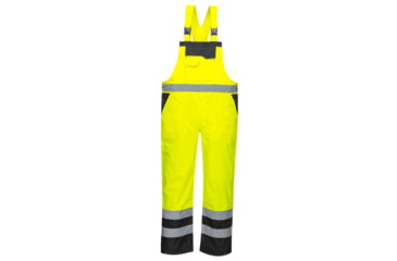 Image of Portwest Contrast Bib and Brace, Yellow/Black, 4XL, S488YBR4XL