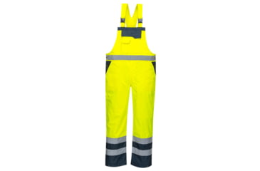 Image of Portwest Contrast Bib and Brace, Yellow/Navy, 4XL, S488YNR4XL