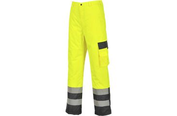 Image of Portwest Hi-Vis Lined Contrast Pants, Yellow/Navy, Large, S686YNRL