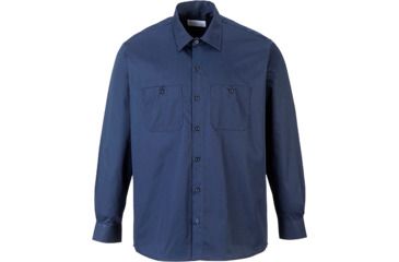 Image of Portwest Industrial Work Long Sleeve Shirt, Navy, Large, S125NARL
