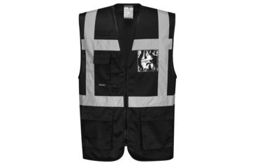 Image of Portwest Iona Executive Vest, Black, Large, UF476BKRL