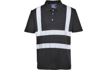 Image of Portwest Iona Polo Shirt, Black, 4XL, F477BKR4XL