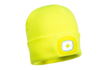 Image of Portwest Junior Beanie LED Headlight, Yellow, One Size, B027YER