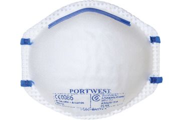 Image of Portwest N95 Cup Respirator, White, One Size, P200WHR
