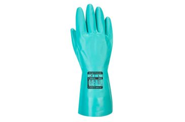 Image of Portwest Nitrosafe Chemical Gauntlet, Green, Large, A810GNRL