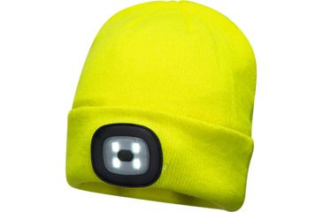 Image of Portwest Rechargeable LED Beanie, Yellow, B029YER