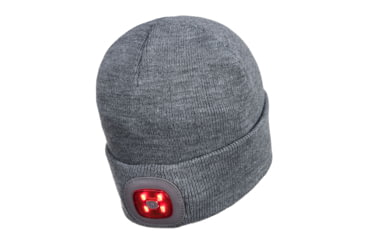 Image of Portwest Rechargeable Twin LED Beanie, Grey, One Size, B028GRR