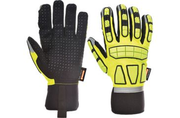 Image of Portwest Safety Impact Glove, Yellow, Large, A724YERL