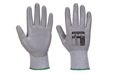 Image of Portwest Senti Cut Lite Glove, Black/Grey, Large, AP31K7RL