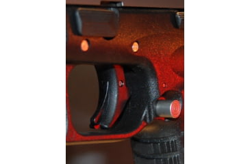 Image of Powder River Precision Extended Magazine Release for Springfield XD, XDMod2, XDM&amp; XDM Elite, .100in, Stainless Steel, PRP-011-100-SS