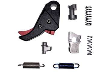 Image of Powder River Precision PRP Trigger Upgrade Kit for Hellcat Models, Black Trigger/Red Safety, Springfield Hellcat, PRP-HV1-TK2R-P