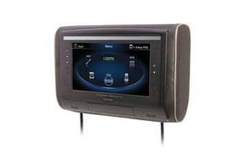 Image of Power Acoustik 9- inch LCD Universal Headrest with IR &amp; FM Transmitters &amp; 3 Interchangeable Skins - Monitor only, Black, 9, H-94
