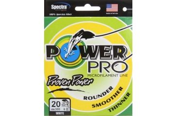 Image of Power Pro Braided Line White 300 yds. - 20 lb. Test, White 073583