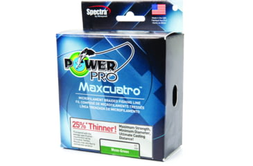 Image of Power Pro MaxCuatro Spectra HT Braided Fishing Line 100lb 500yd Moss Green, 33401000500E