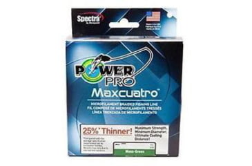 Image of Power Pro MaxCuatro Spectra HT Braided Fishing Line 80lb 500yd Moss Green, 33400800500E