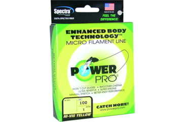 Image of Power Pro Spectra Braided Fishing Line 10lb 100yd Hi-Vis Yellow, 21100100100Y