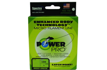 Image of Power Pro Spectra Braided Fishing Line 50lb 100yd Green, 21100500100E
