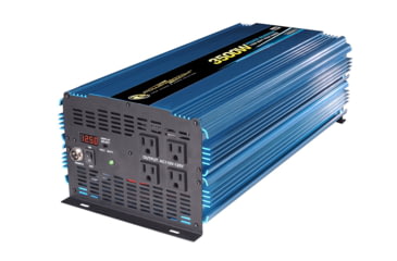 Image of Powerbright 12-Volt Modified Sine Wave Inverter, Black/Blue, 3,500 Watts, PW3500-12