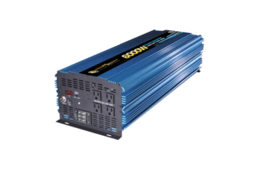 Image of Powerbright 12-Volt Modified Sine Wave Inverter, Black/Blue, 6.000 Watts, PW6000-12