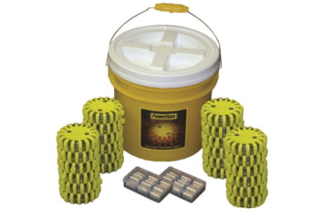 Image of Powerflare 24-Pack Bucket of PowerFlare Lights, Red/Blue LEDs, Tan Shell, BUCKET24-RB-T