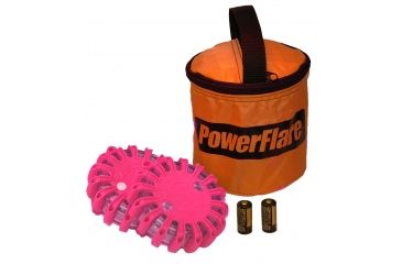 Image of Powerflare PF-200 Softpack,  2 Safety Lights,Infrared LED,Orange Bag,2 Batteries, Hot Pink Shell SP2O-I-HP