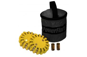 Image of Powerflare PF-200 Softpack,  2 Safety Lights,Infrared LED,Black Bag,2 Batteries, Yellow Shell SP2BK-I-Y