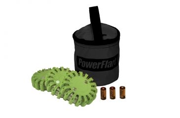 Image of Powerflare PF-200 Softpack,  3 Safety Lights,Infrared LED,Black Bag,3 Batteries, Olive Drab Shell SP3BK-I-OD