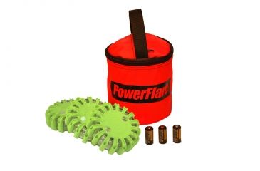 Image of Powerflare PF-200 Softpack,  3 Safety Lights,Infrared LED,Red Bag,3 Batteries, Olive Drab Shell SP3R-I-OD
