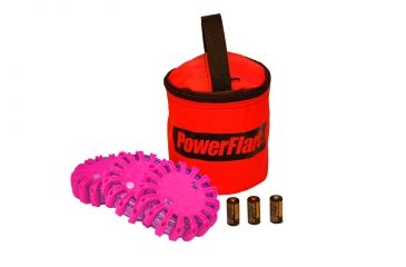 Image of Powerflare PF-200 Softpack,  3 Safety Lights,Infrared LED,Red Bag,3 Batteries, Hot Pink Shell SP3R-I-HP