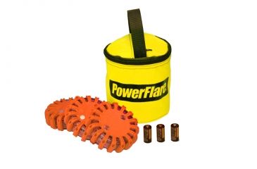 Image of Powerflare PF-200 Softpack,  3 Safety Lights,Infrared LED,Yellow Bag,3 Batteries, Orange Shell SP3Y-I-O