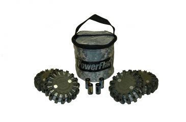 Image of Powerflare PF-200 Softpack,  4 Safety Lights,Amber LED,ACU Bag,6 Batteries, Olive Drab Shell SP6ACU-A-OD