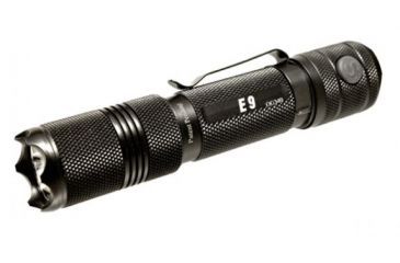 Image of Powertac E9 Flashlight, 1020 Lumens, w/CREE LED, w/ 2xCR123A or 2x16340 or 1x18650 Batteries, Black POWERTAC-E9