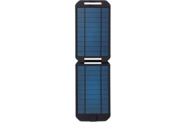 Image of PowerTraveller Extreme Solar Charger, Black/Orange Striping, 7.91 x 4.48 x .62 in, PTL-EXTSL001