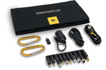 Image of PowerTraveller Falcon 21 Foldable, Multi-Voltage Solar Panel, Black, PTL-FLS021