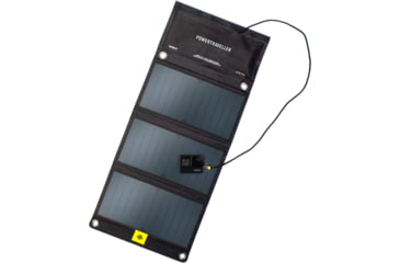 Image of PowerTraveller Falcon 21 Foldable, Multi-Voltage Solar Panel, Black, PTL-FLS021