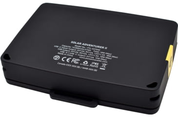 Image of PowerTraveller Solar Adventurer II 10000Mah Solar Charger w/ Integrated Battery, Black, One Size, PTL-SAT040