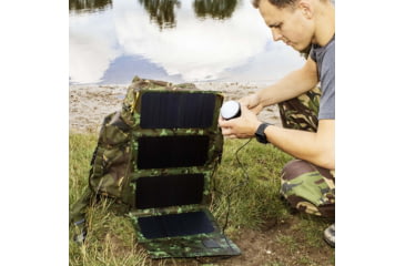Image of PowerTraveller Tactial Falcon 28 Foldable Efte 28 Watt Solar Panel, Camo, One Size, PTL-FLE028 TAC